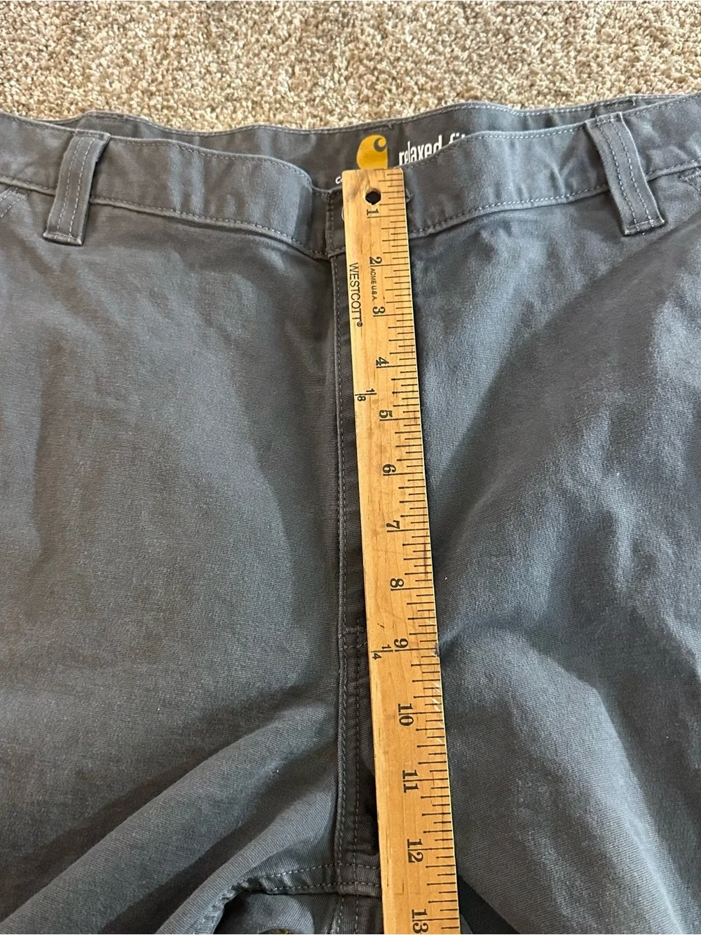 Carhartt Relaxed Fit Cargo Work Pants Gray Men’s Size 42x30 102291 - 039 Canvas
